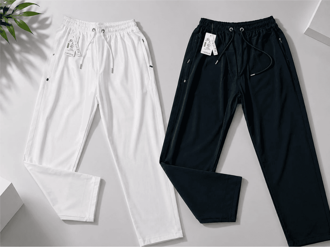 	চায়না মাইক্রো স্টিচ প্রিমিয়াম পায়জামা 2 pcs (Black + White ) 950/-