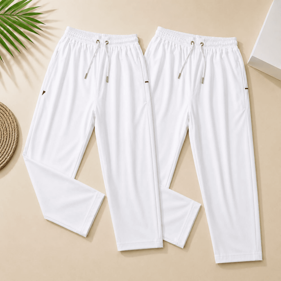 চায়না মাইক্রো স্টিচ প্রিমিয়াম পায়জামা 2 pcs (White + White )